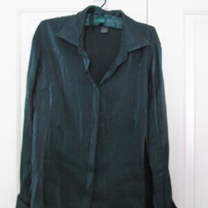 Working Classics design & co Men's Green Shimmery Shirt  Sz 20